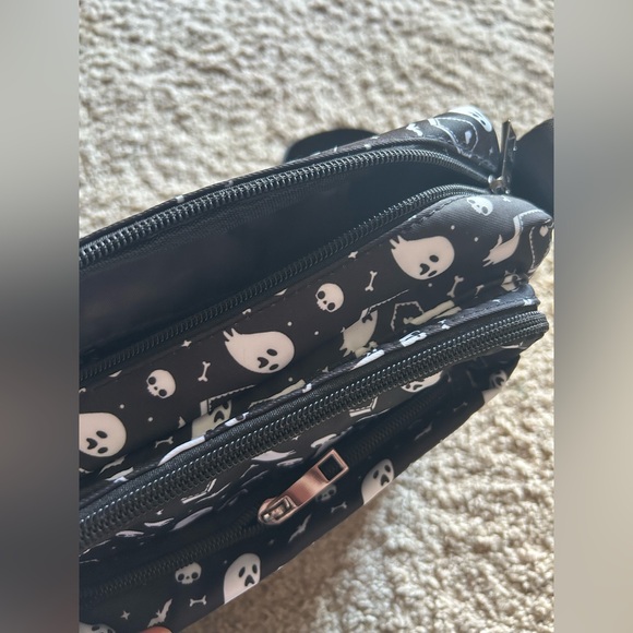 Em & Sprout Halloween Ghost Coffin Bat Crossbody Bag Purse - Picture 3 of 5